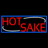 Red Hot Sake With Blue Border Neonskylt