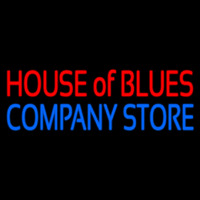 Red House Of Blues Blue Company Store Neonskylt