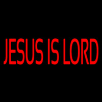 Red Jesus Is Lord Neonskylt