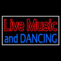 Red Live Music Blue And Dancing 1 Neonskylt