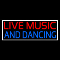 Red Live Music Blue And Dancing 2 Neonskylt