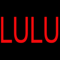 Red Lu Lu Neonskylt