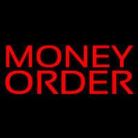 Red Money Order Neonskylt