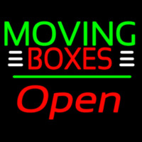 Red Moving Bo es Block Green Line With Open 2 Neonskylt