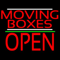 Red Moving Bo es Open 1 Neonskylt