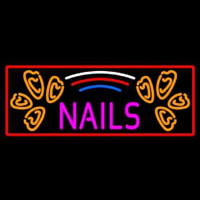 Red Nails Neonskylt