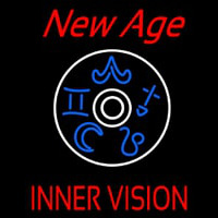 Red New Age Inner Vision Neonskylt