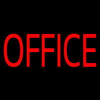 Red Office Neonskylt