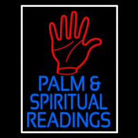 Red Palm And Blue Palm And Spiritual Readings Neonskylt