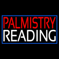 Red Palmistry White Reading Neonskylt