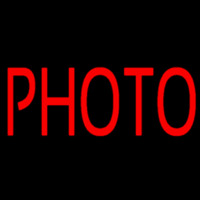 Red Photo Neonskylt