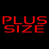 Red Plus Size Neonskylt