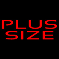 Red Plus Size Neonskylt