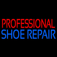 Red Professional Blue Shoe Repair Neonskylt