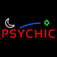 Red Psychic Block Logo Neonskylt