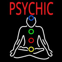Red Psychic Neonskylt