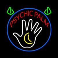 Red Psychic Palms Neonskylt