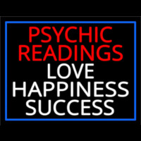 Red Psychic Readings And Love Happiness With Border Success Neonskylt