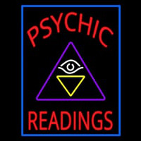 Red Psychic Readings Logo Neonskylt