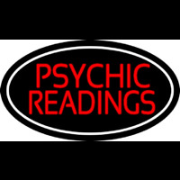 Red Psychic Readings White Border Neonskylt