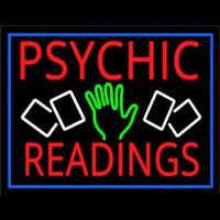 Red Psychic Readings With Logo Neonskylt