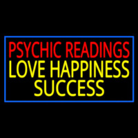 Red Psychic Readings Yellow Love Happiness Success Neonskylt