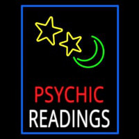 Red Psychic White Readings Blue Border Neonskylt