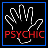 Red Psychic With Palm Neonskylt