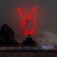 Red Rabbit Desktop Neonskylt