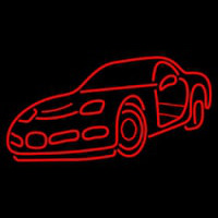 Red Racing Car Neonskylt