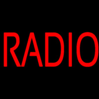 Red Radio Music Neonskylt