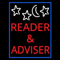 Red Reader And Advisor Neonskylt