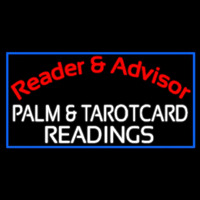 Red Reader And Advisor White Palm And Tarot Card Readings Neonskylt