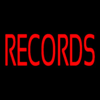 Red Records 1 Neonskylt