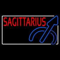 Red Sagittarius Neonskylt