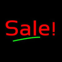 Red Sale With Green Line Neonskylt
