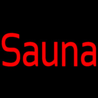 Red Sauna Neonskylt