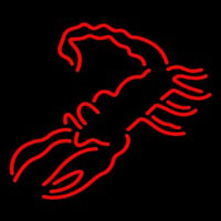 Red Scorpion Logo Neonskylt