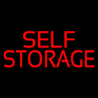 Red Self Storage Neonskylt