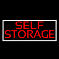 Red Self Storage White Border 1 Neonskylt