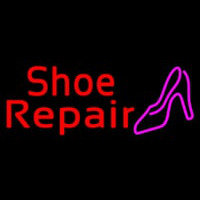 Red Shoe Repair Sandal Neonskylt