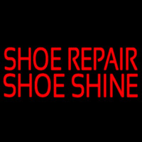 Red Shoe Repair Shoe Shine Neonskylt