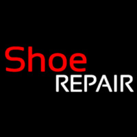 Red Shoe White Repair Neonskylt