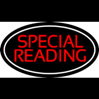 Red Special Reading White Border Neonskylt