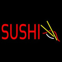 Red Sushi Logo Neonskylt