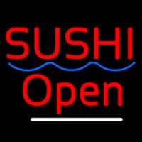 Red Sushi Open Neonskylt
