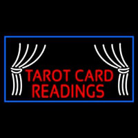 Red Tarot Card Readings Neonskylt