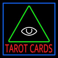 Red Tarot Cards Logo Neonskylt