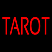 Red Tarot Neonskylt