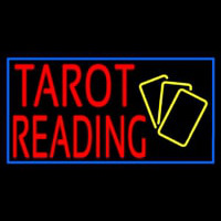 Red Tarot Reading Yellow Cards Neonskylt
